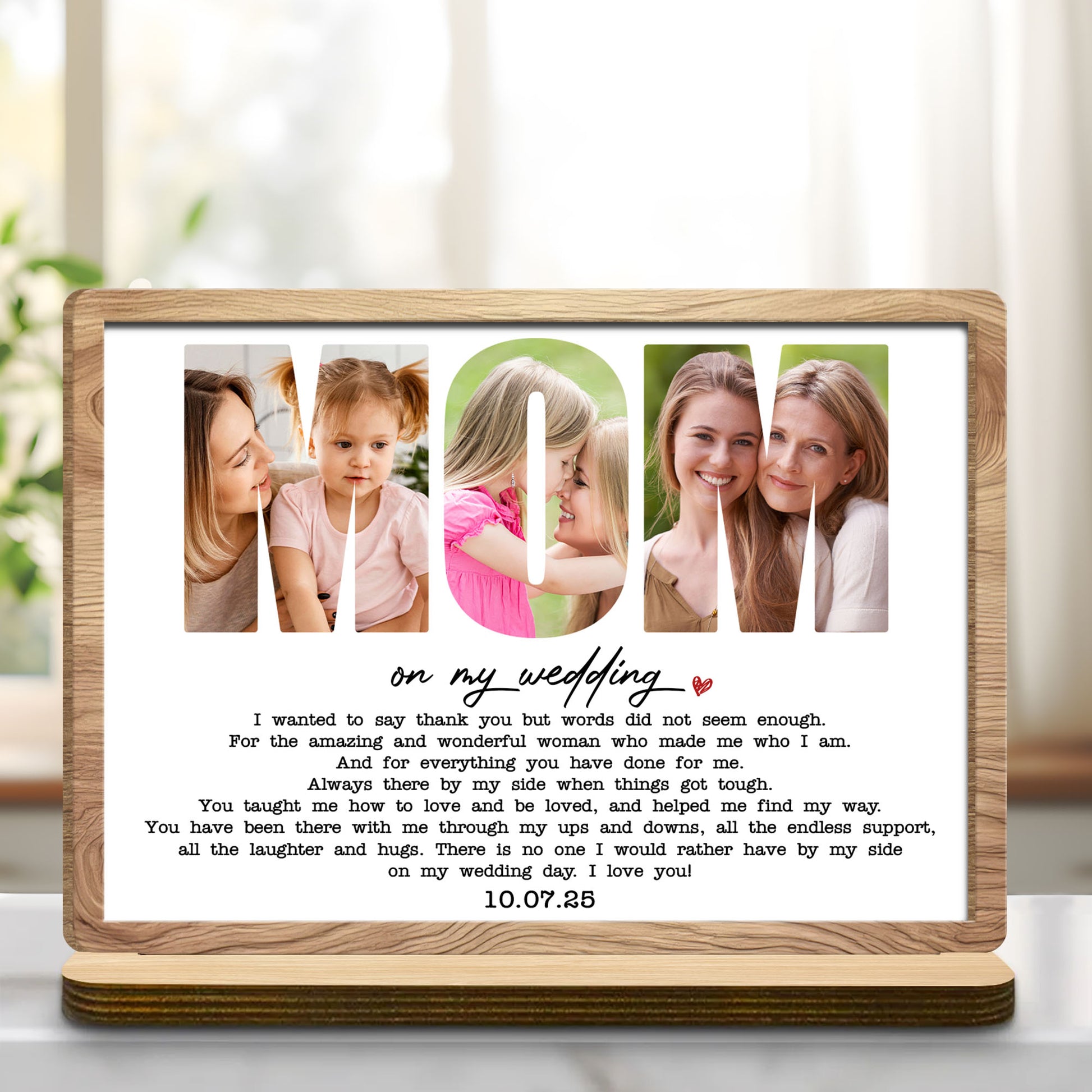 On My Wedding, Heart Design With Personalized Date