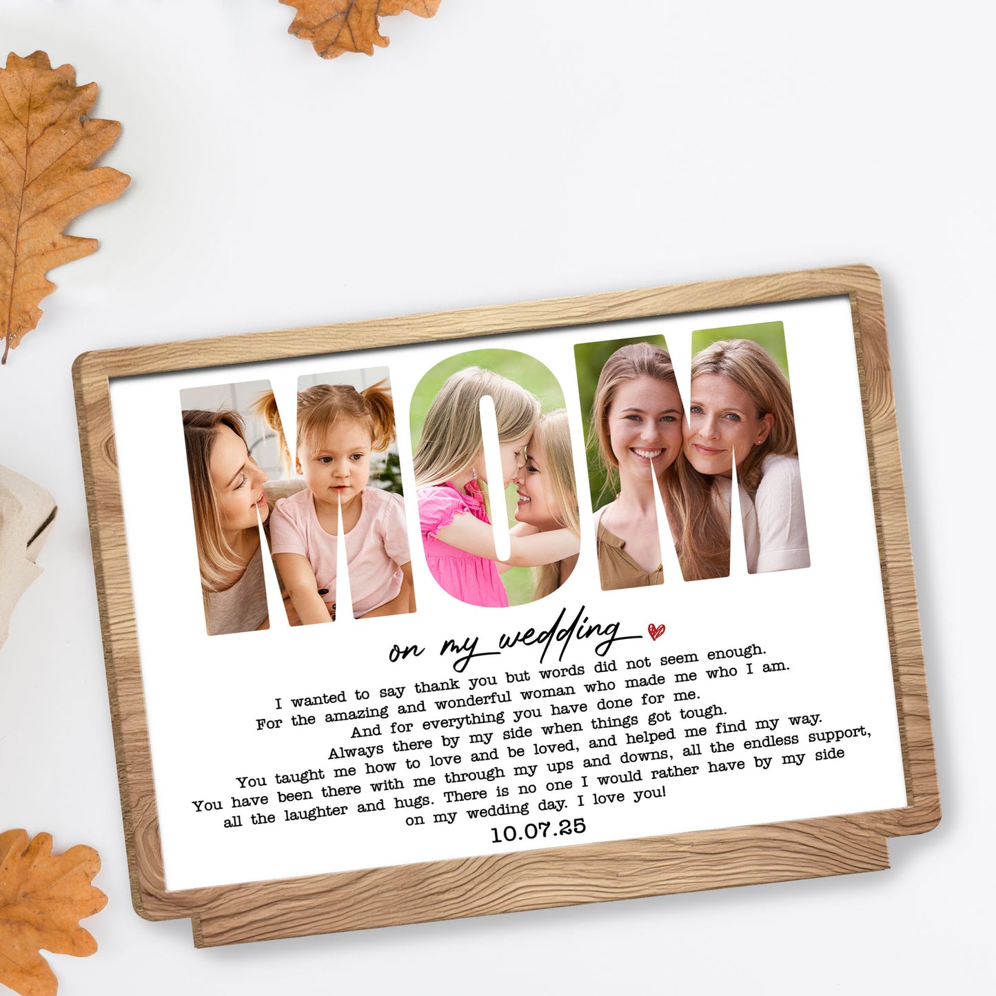 On My Wedding, Heart Design With Personalized Date