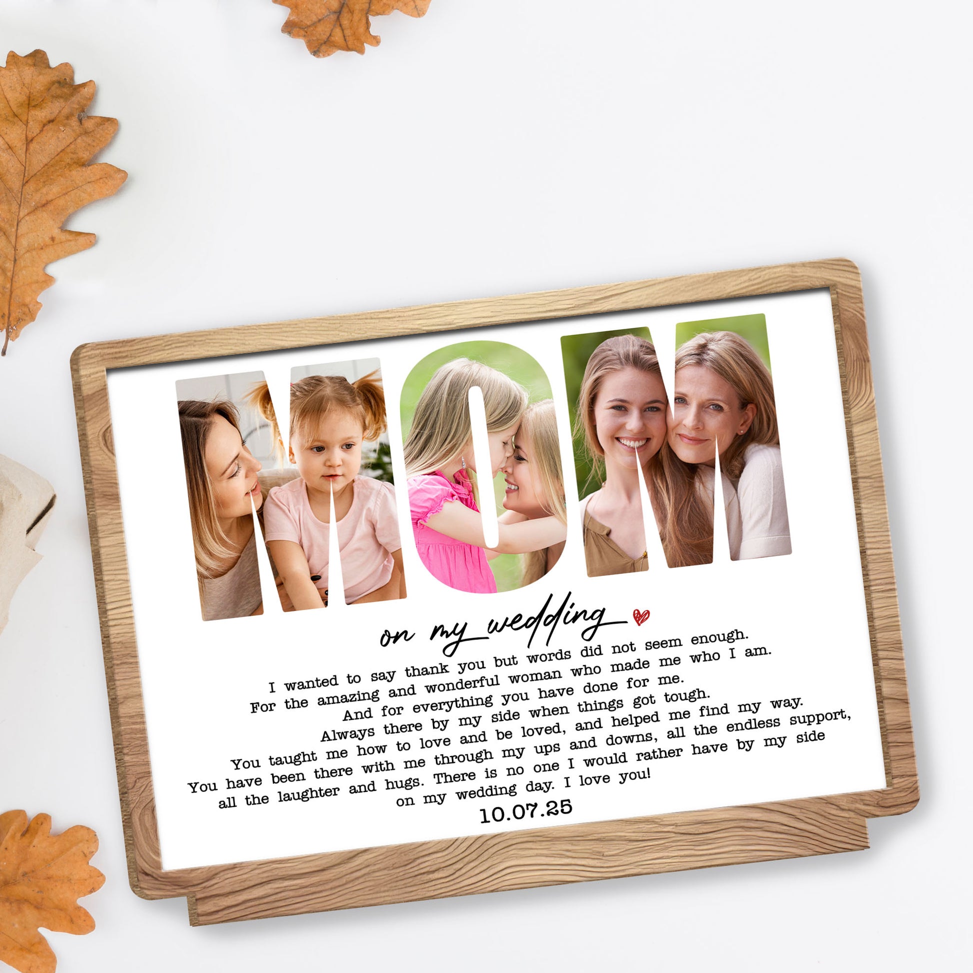 On My Wedding, Heart Design With Personalized Date