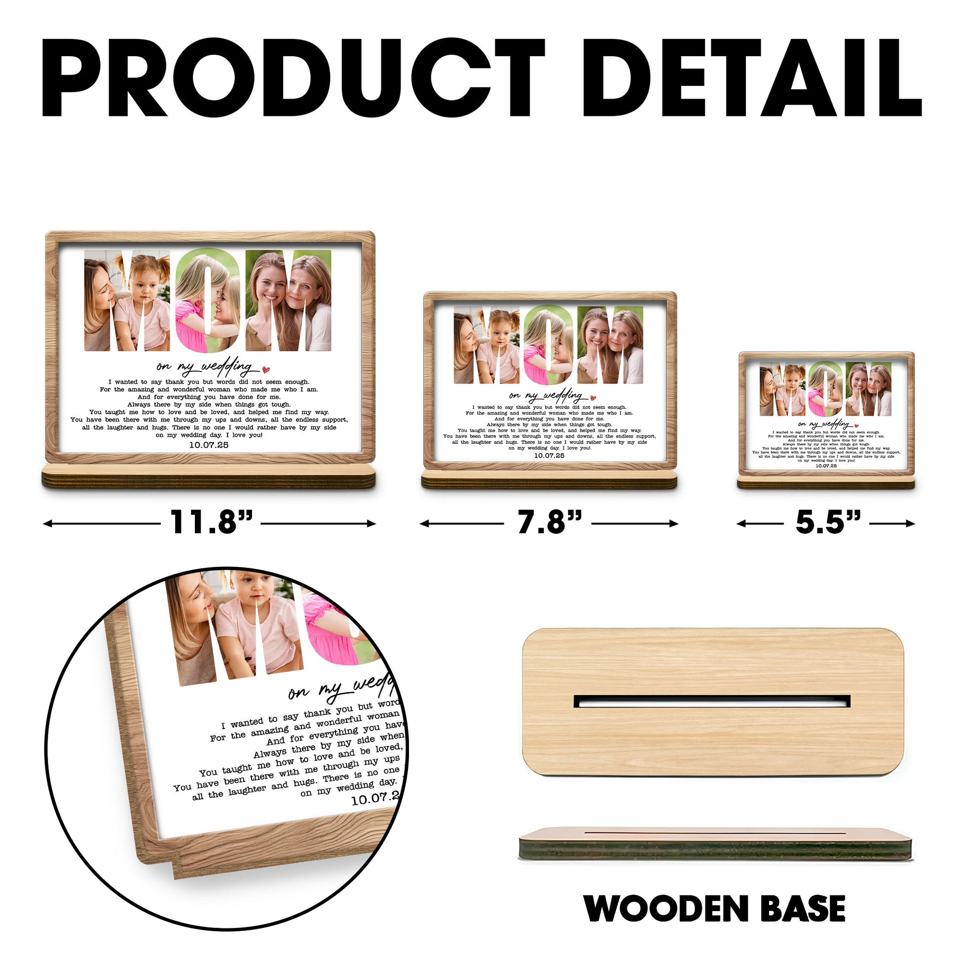 On My Wedding, Heart Design With Personalized Date