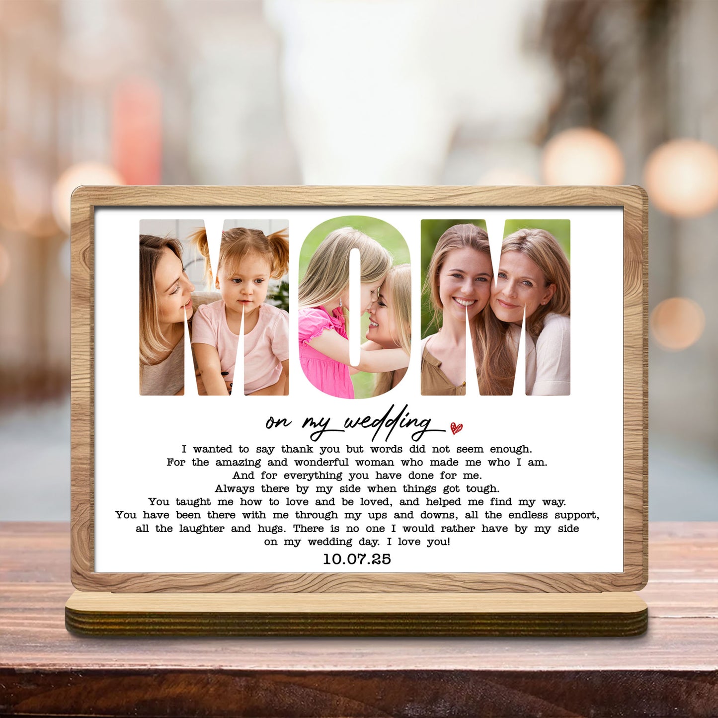 On My Wedding, Heart Design With Personalized Date