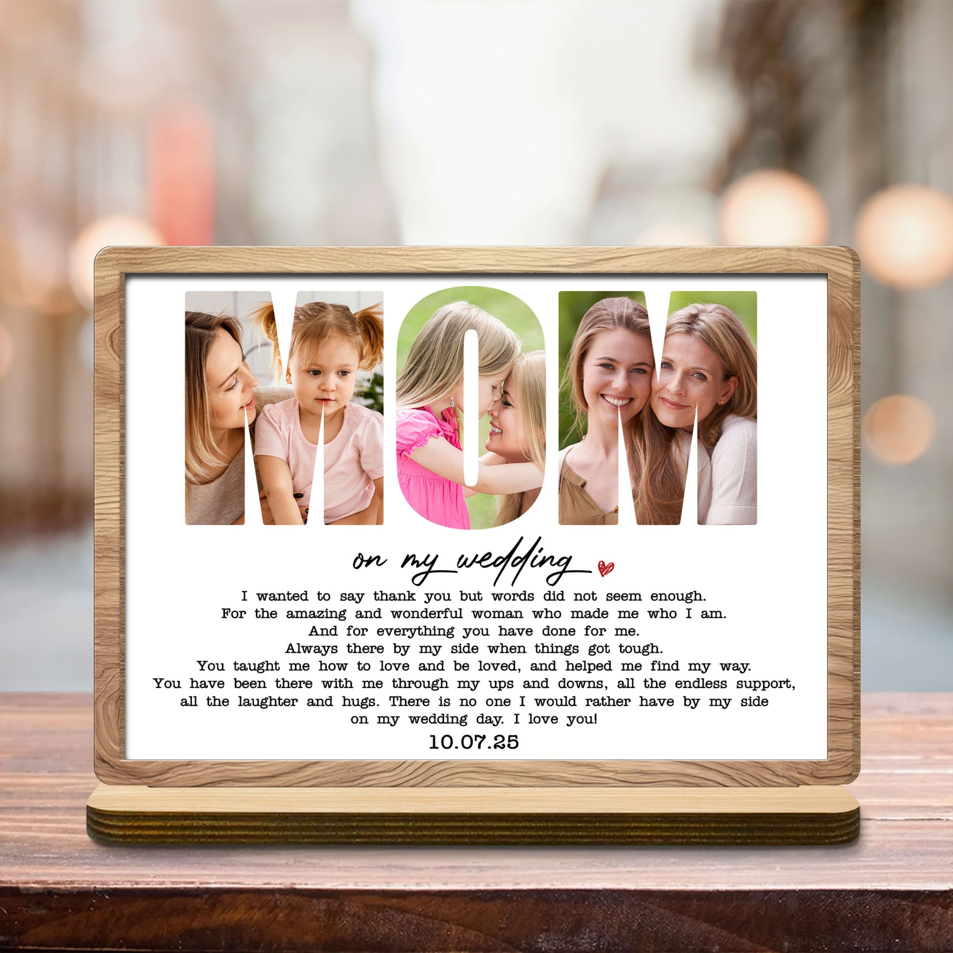 On My Wedding, Heart Design With Personalized Date