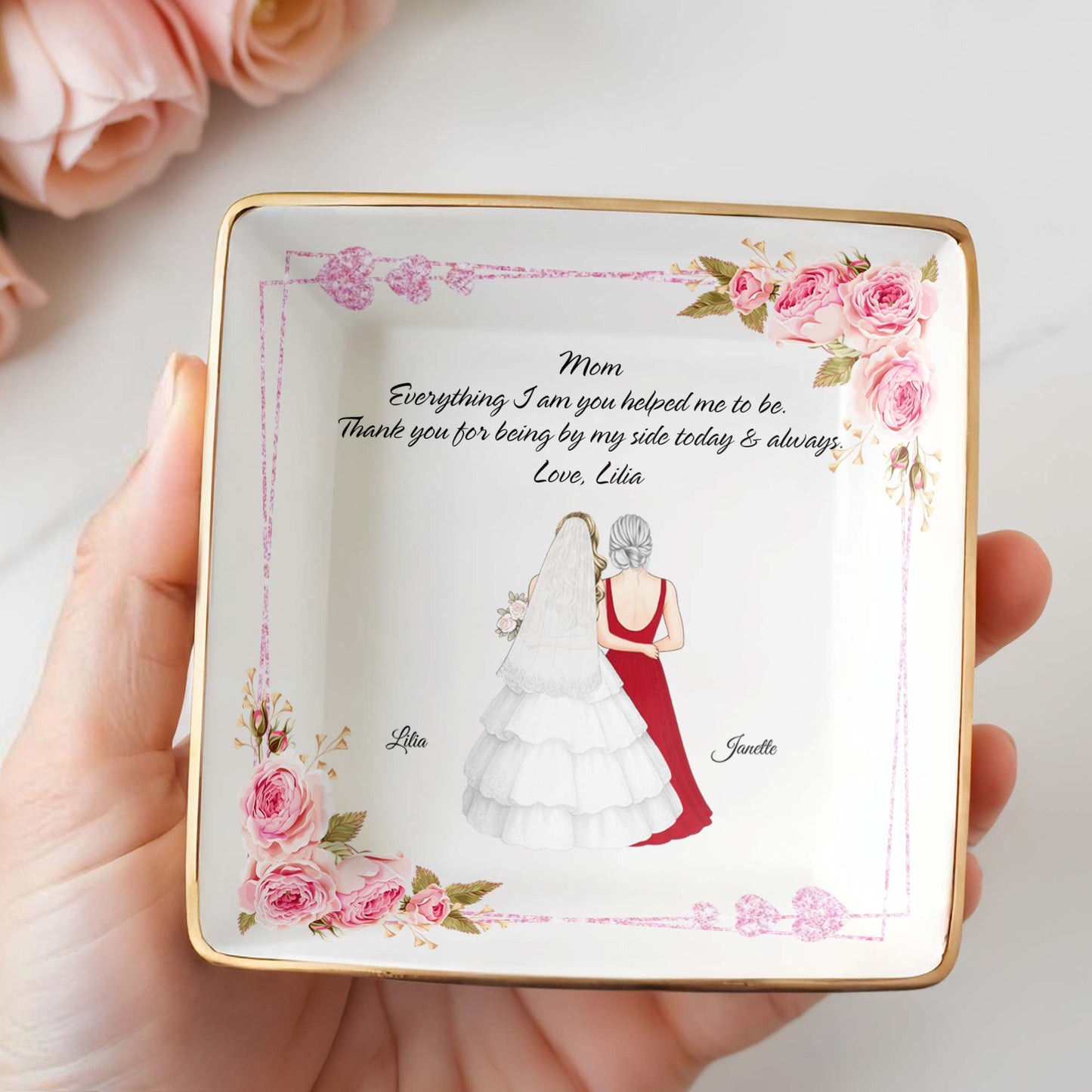 Everything I Am You Helped Me To Be, Flowers, Woman In Wedding Dress