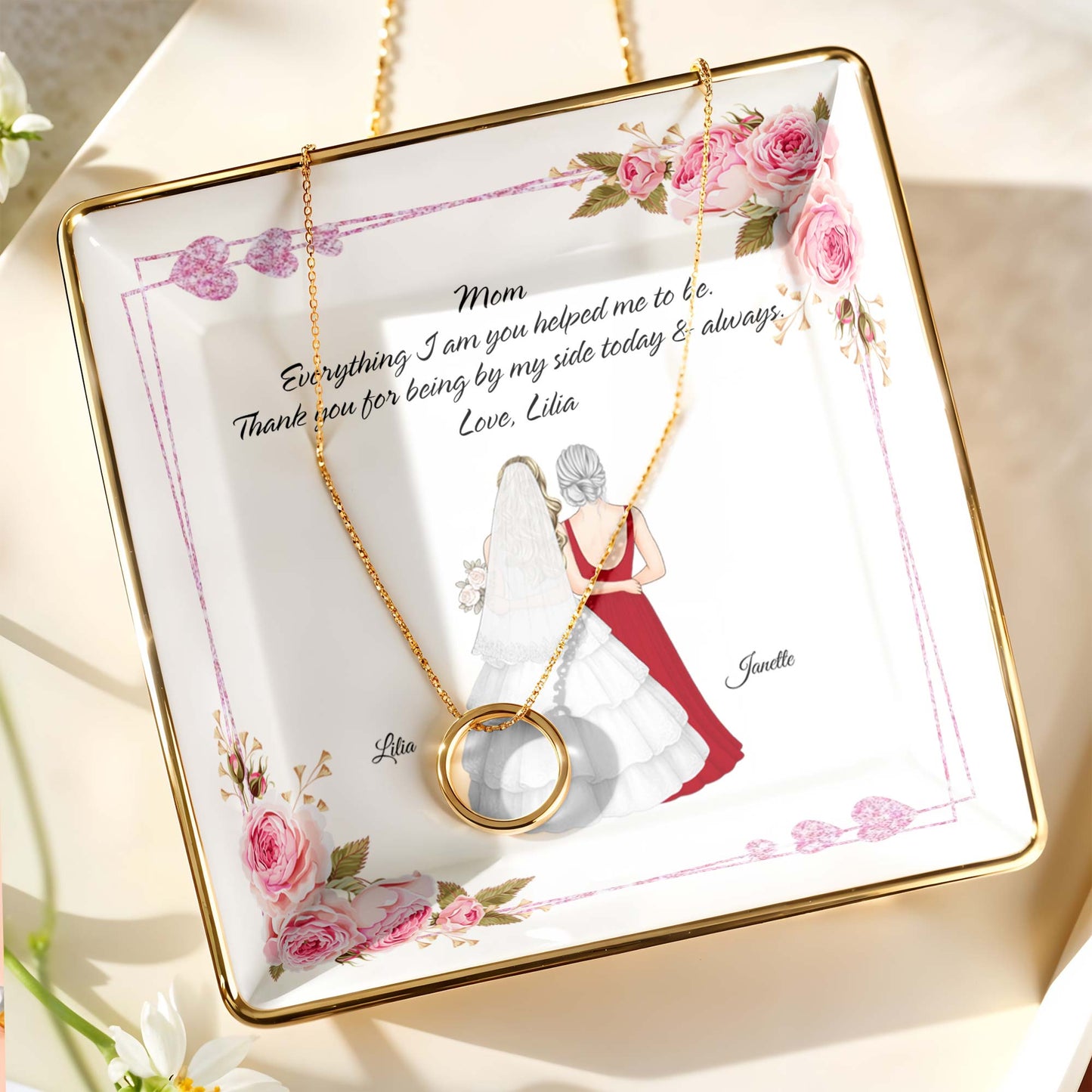 Everything I Am You Helped Me To Be, Flowers, Woman In Wedding Dress