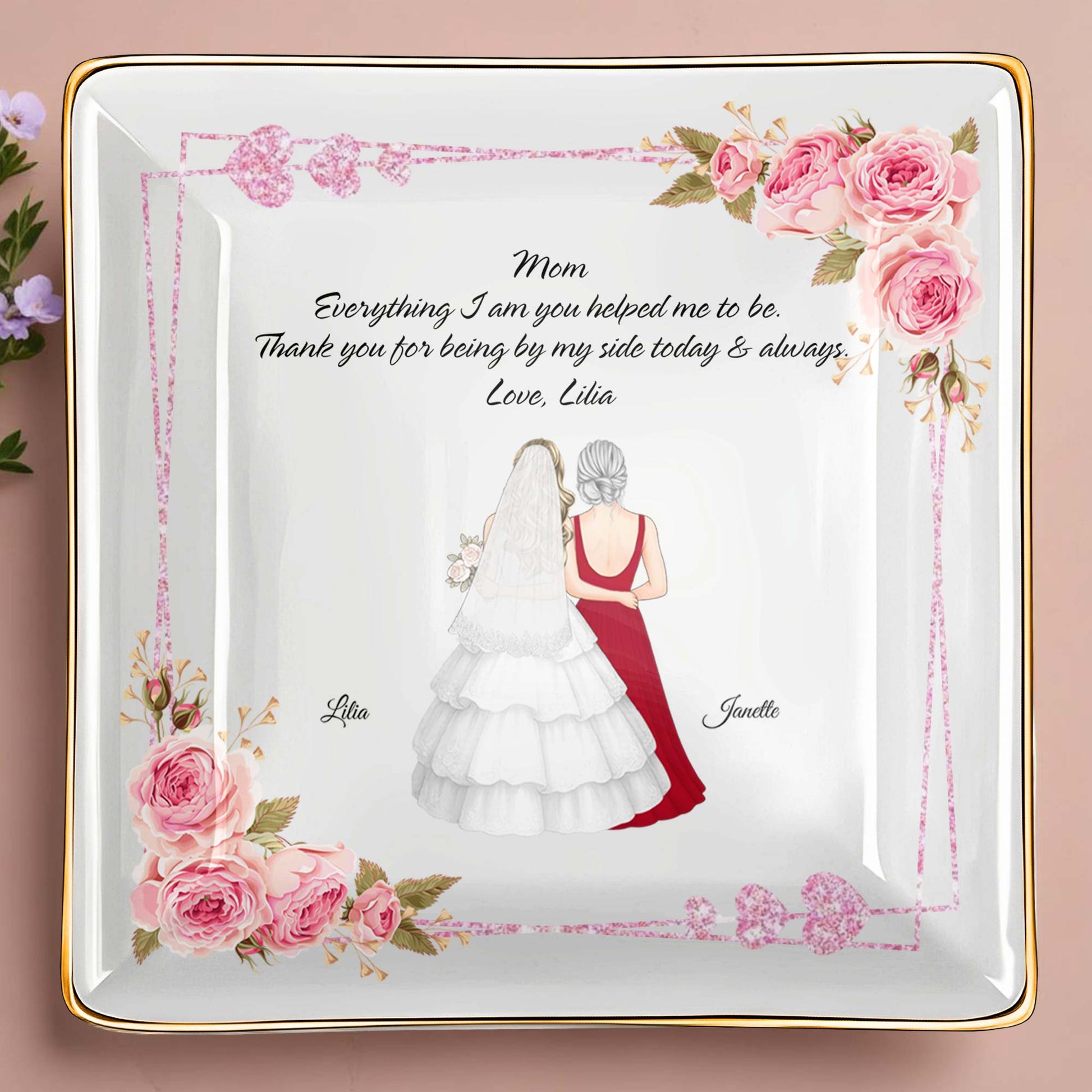 Everything I Am You Helped Me To Be, Flowers, Woman In Wedding Dress