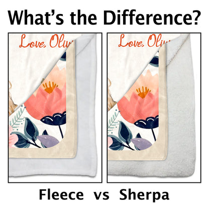 Dear Mom Always There In Your Heart With Flowers And Butterflies