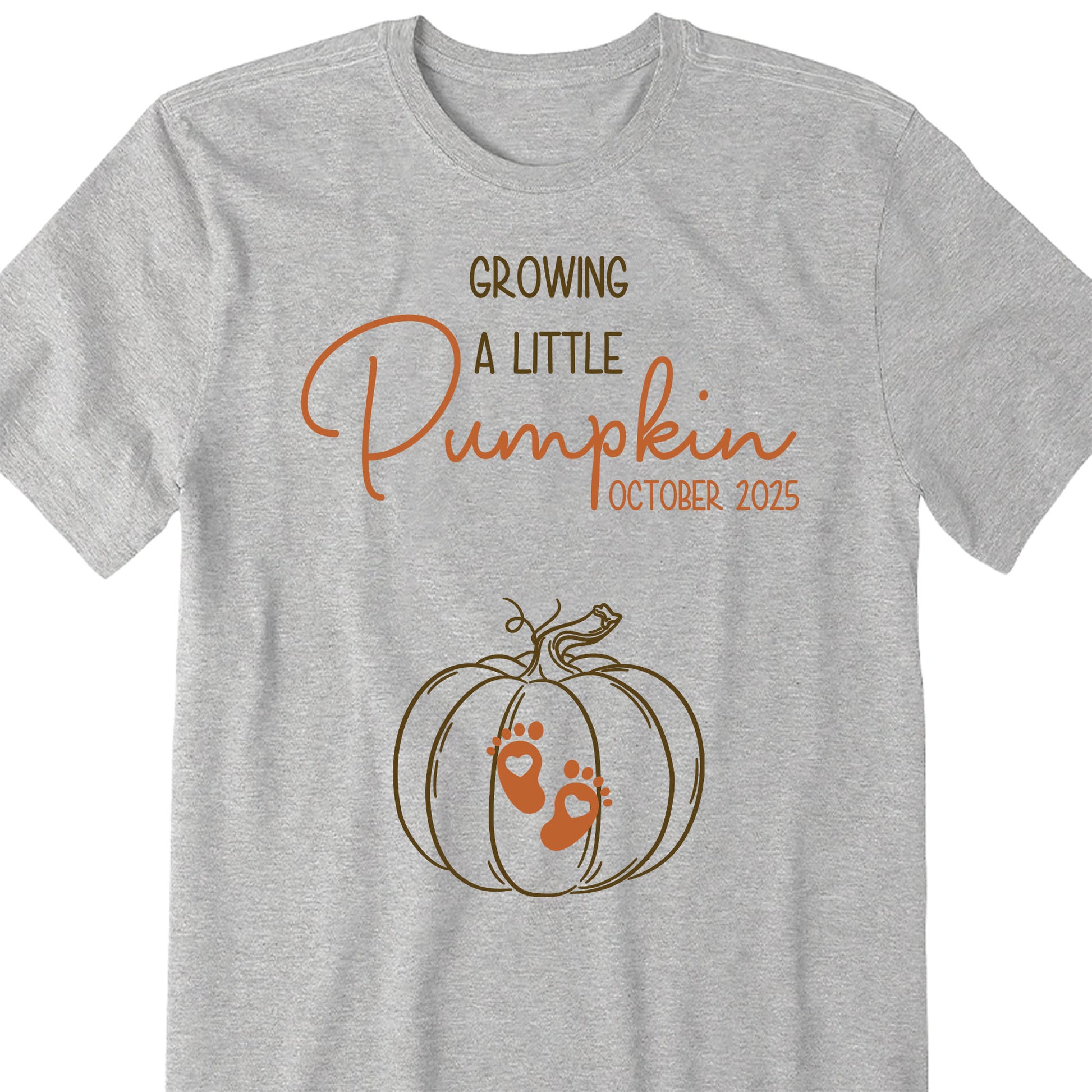 Growing a Little Pumpkin Footprints Design