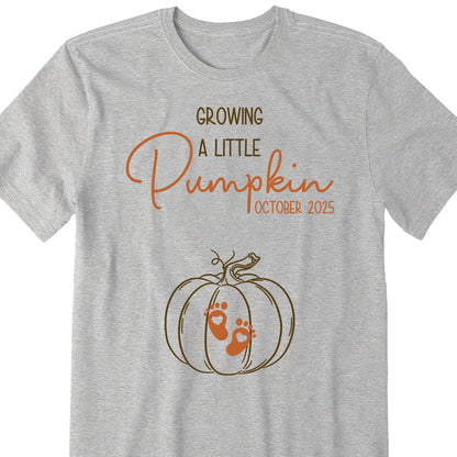 Growing a Little Pumpkin Footprints Design