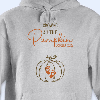 Growing a Little Pumpkin Footprints Design