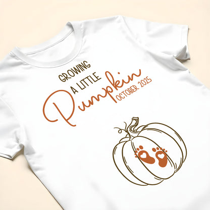 Growing a Little Pumpkin Footprints Design
