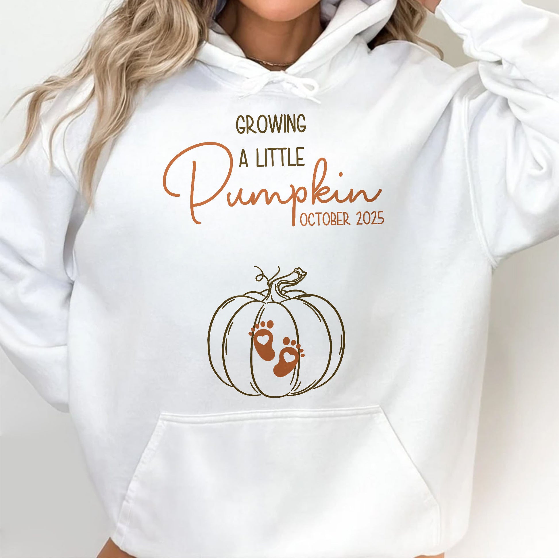 Growing a Little Pumpkin Footprints Design
