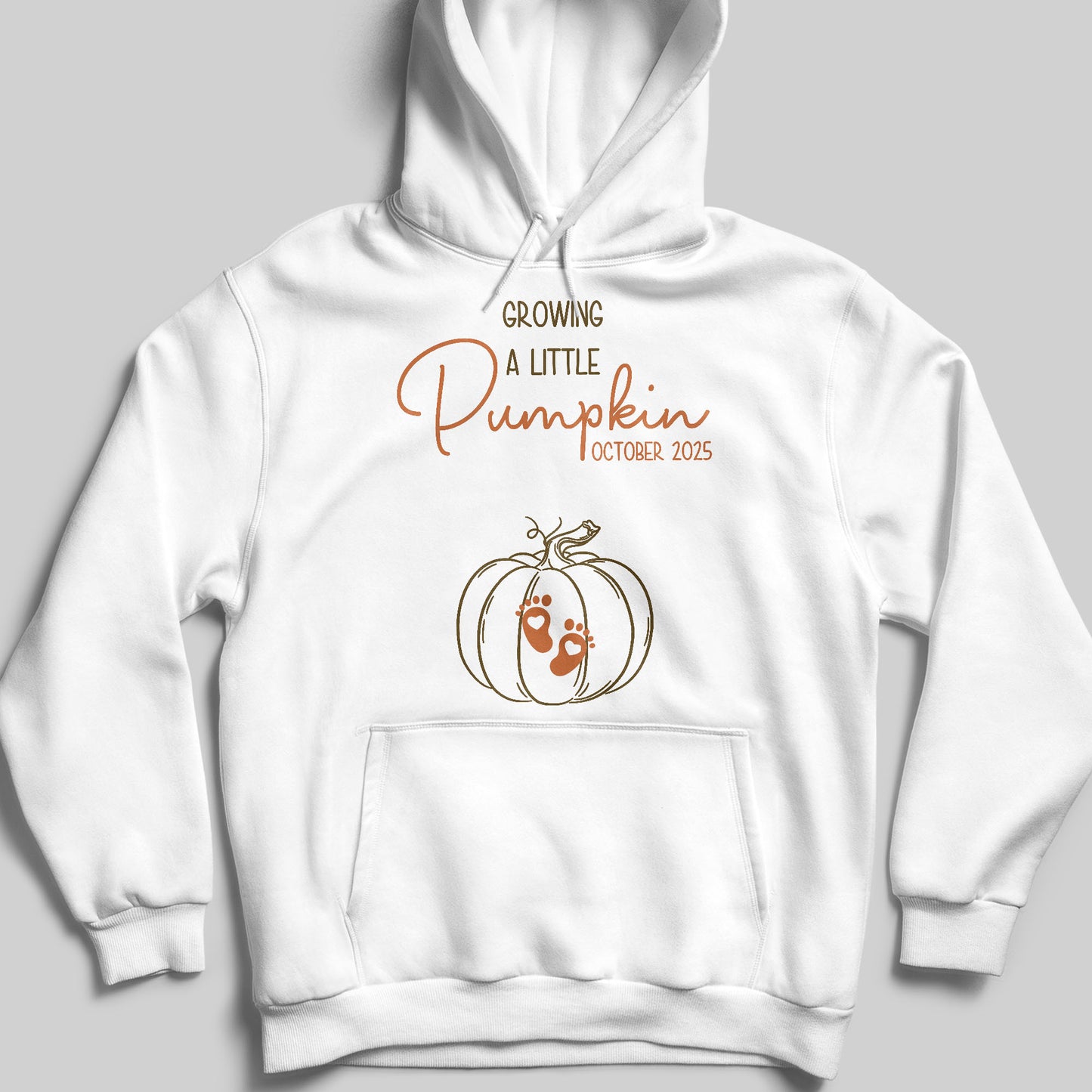 Growing a Little Pumpkin Footprints Design