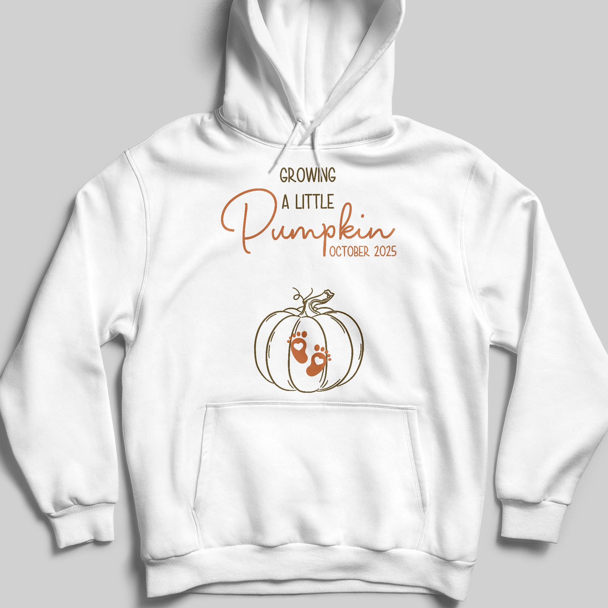 Growing a Little Pumpkin Footprints Design