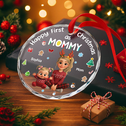 Happy First Christmas As Mommy, Featuring Holiday Icons