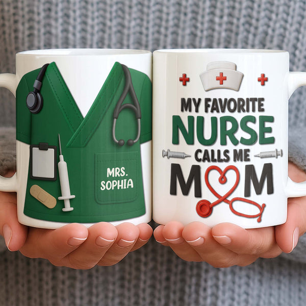 Personalize with Classic Nurse Themes, Stethoscope and Uniform