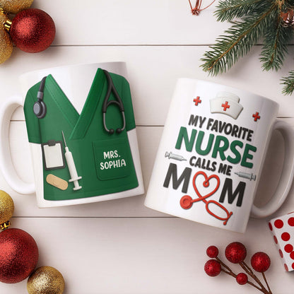 Personalize with Classic Nurse Themes, Stethoscope and Uniform