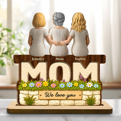 We Love You, Engraved With Flowers