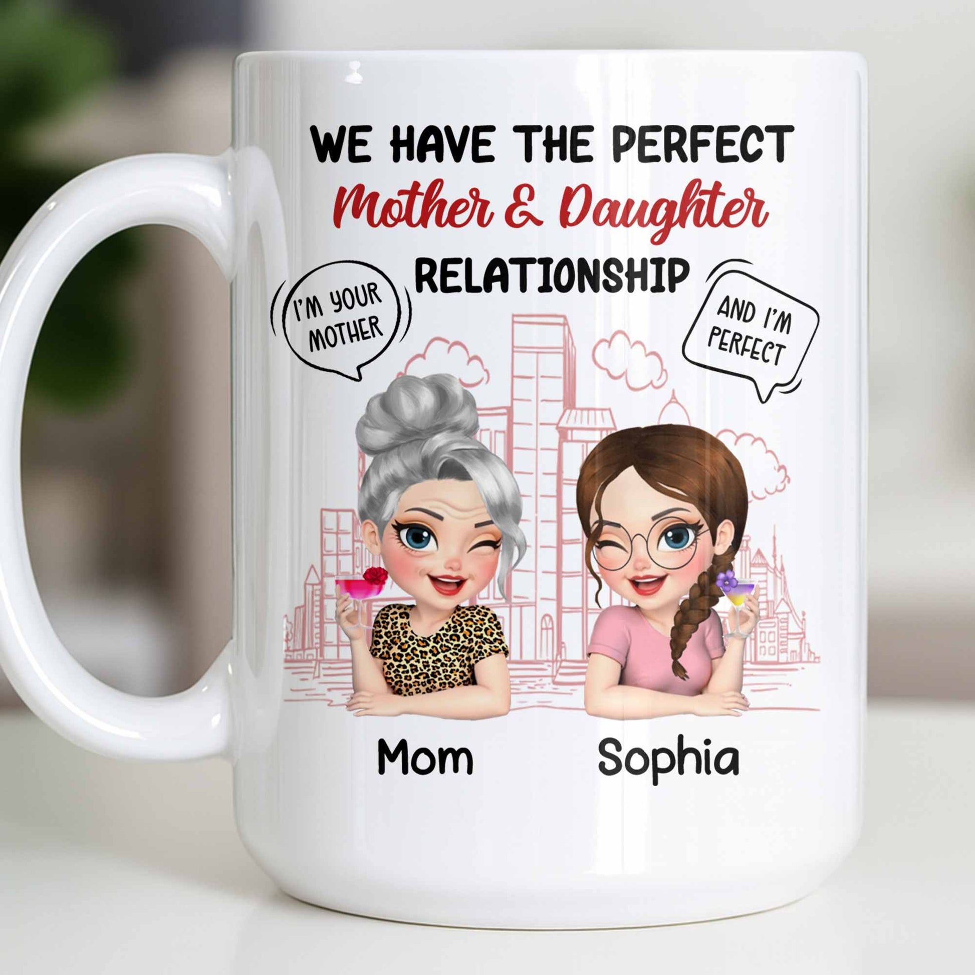 Perfect Mother & Daughter Relationship, Cityscape Design