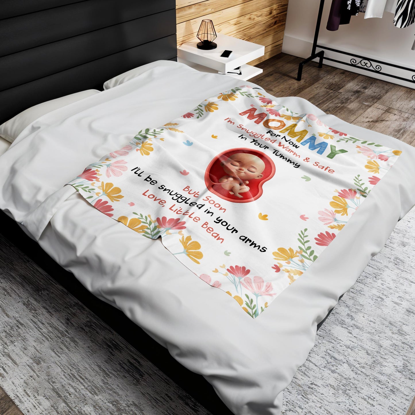 Snuggled Warm And Safe, Love Little Bean