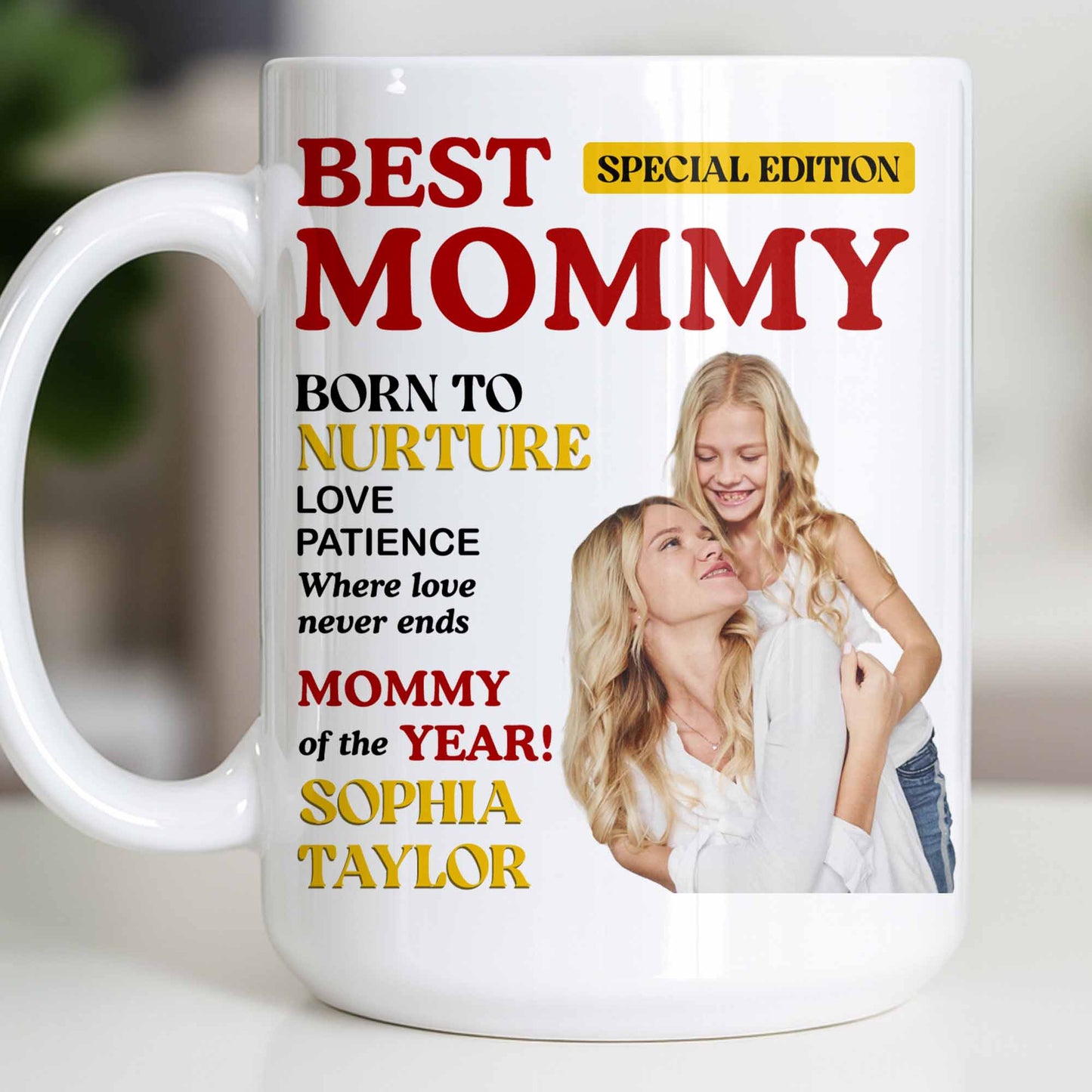 Best Mommy Born To Nurture Love Patience