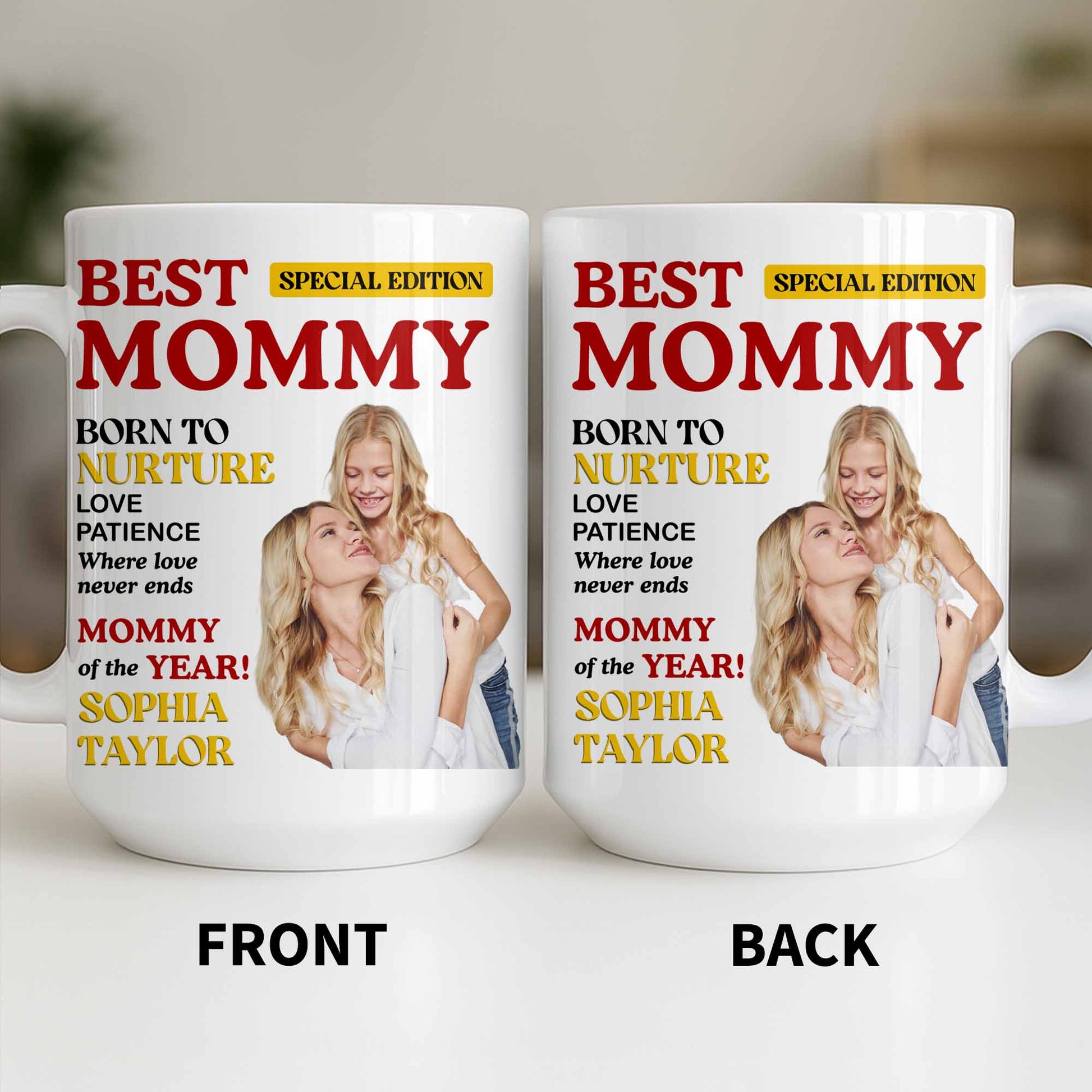 Best Mommy Born To Nurture Love Patience