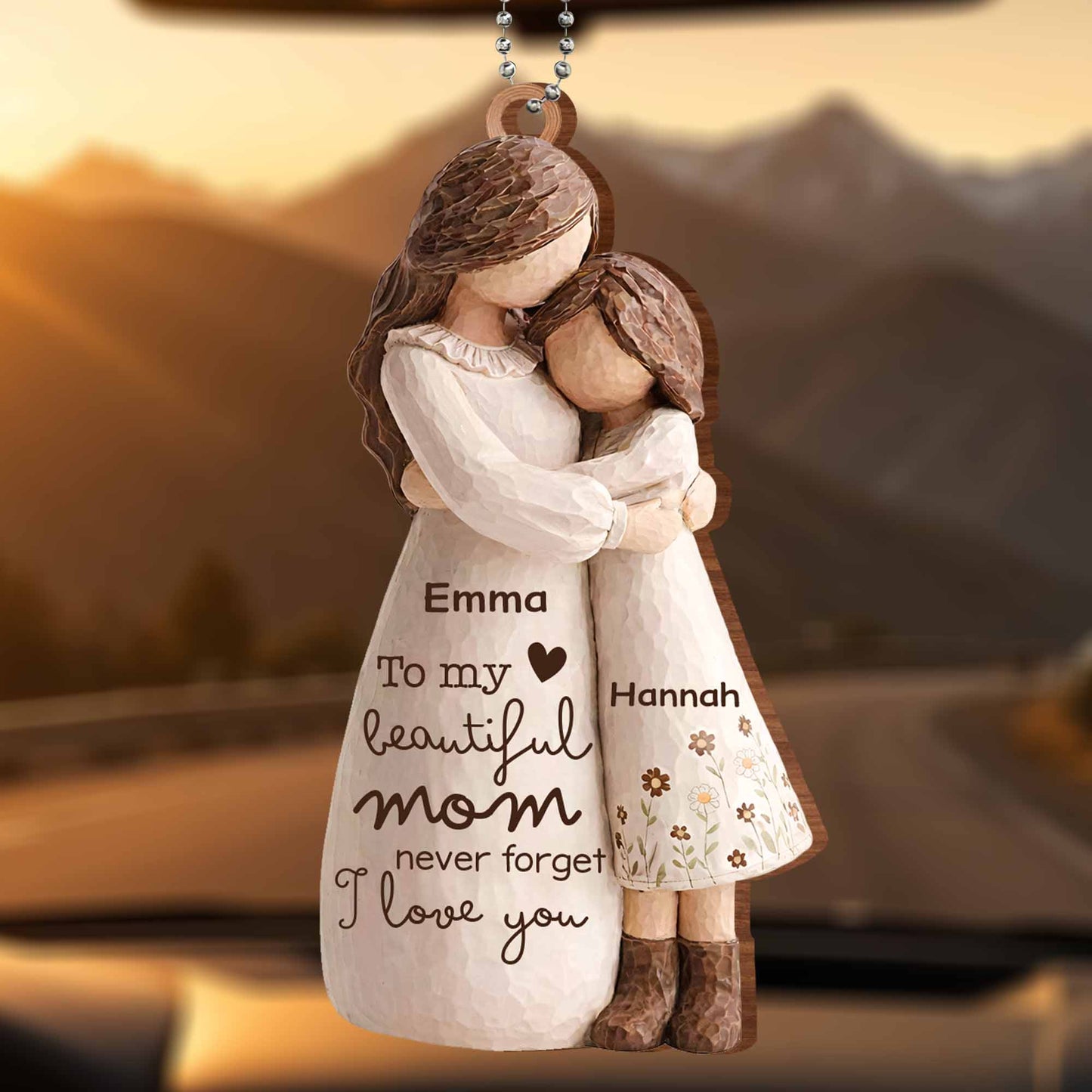 To My Beautiful Mom, Mother And Daughter Embrace