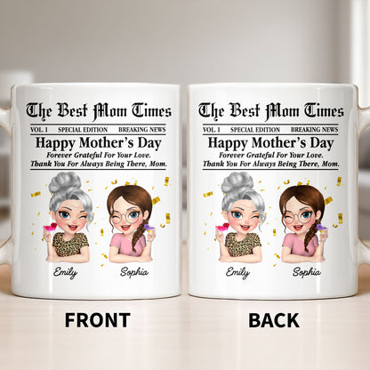 Happy Mother's Day Thank You Mom Newspaper Cartoon