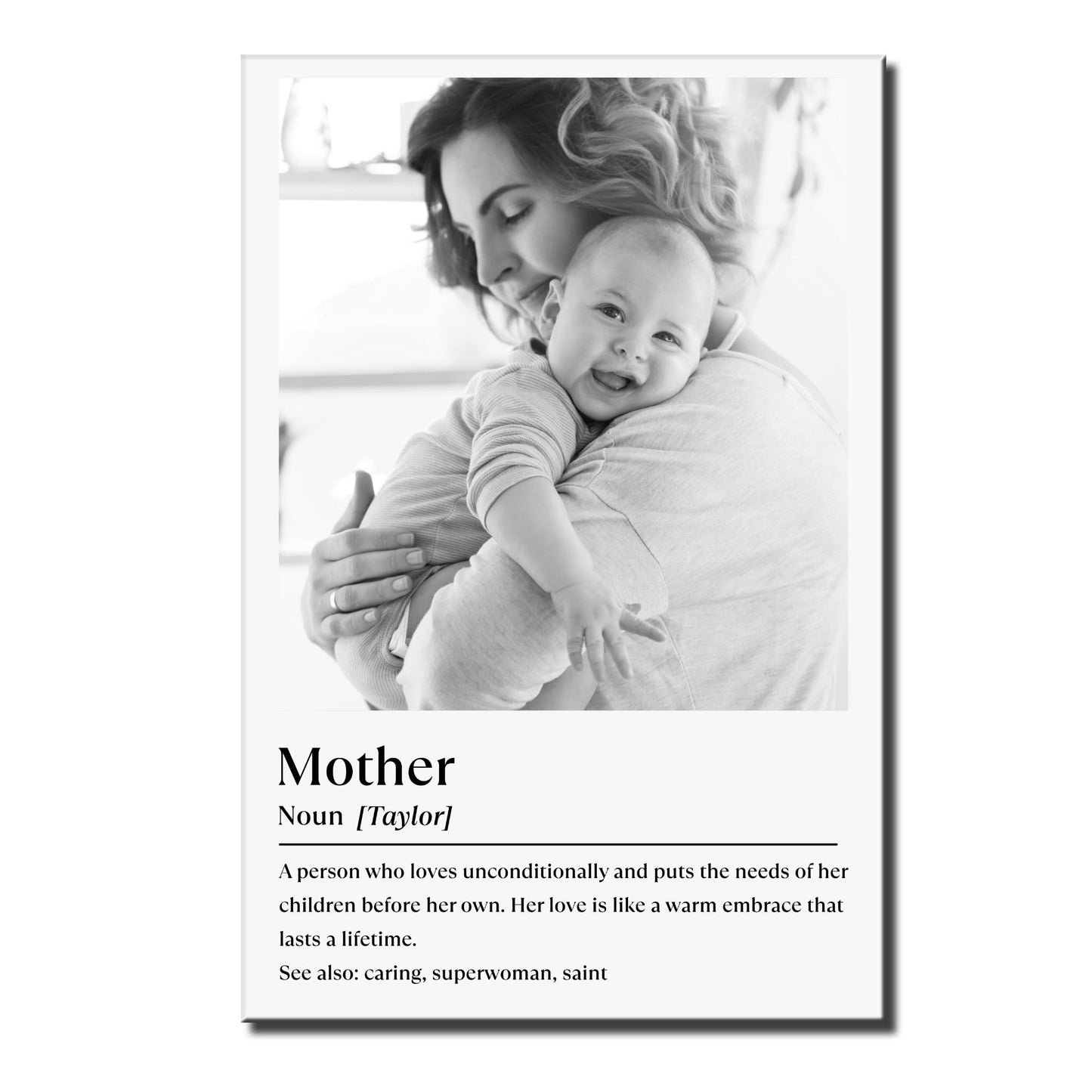 Mother's Warm Embrace, Portrait Of Mother And Child