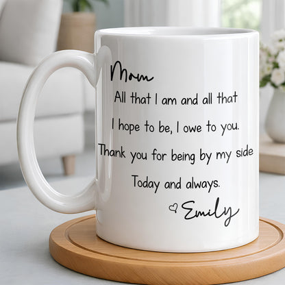 Mom, All That I Am And All That I Hope To Be