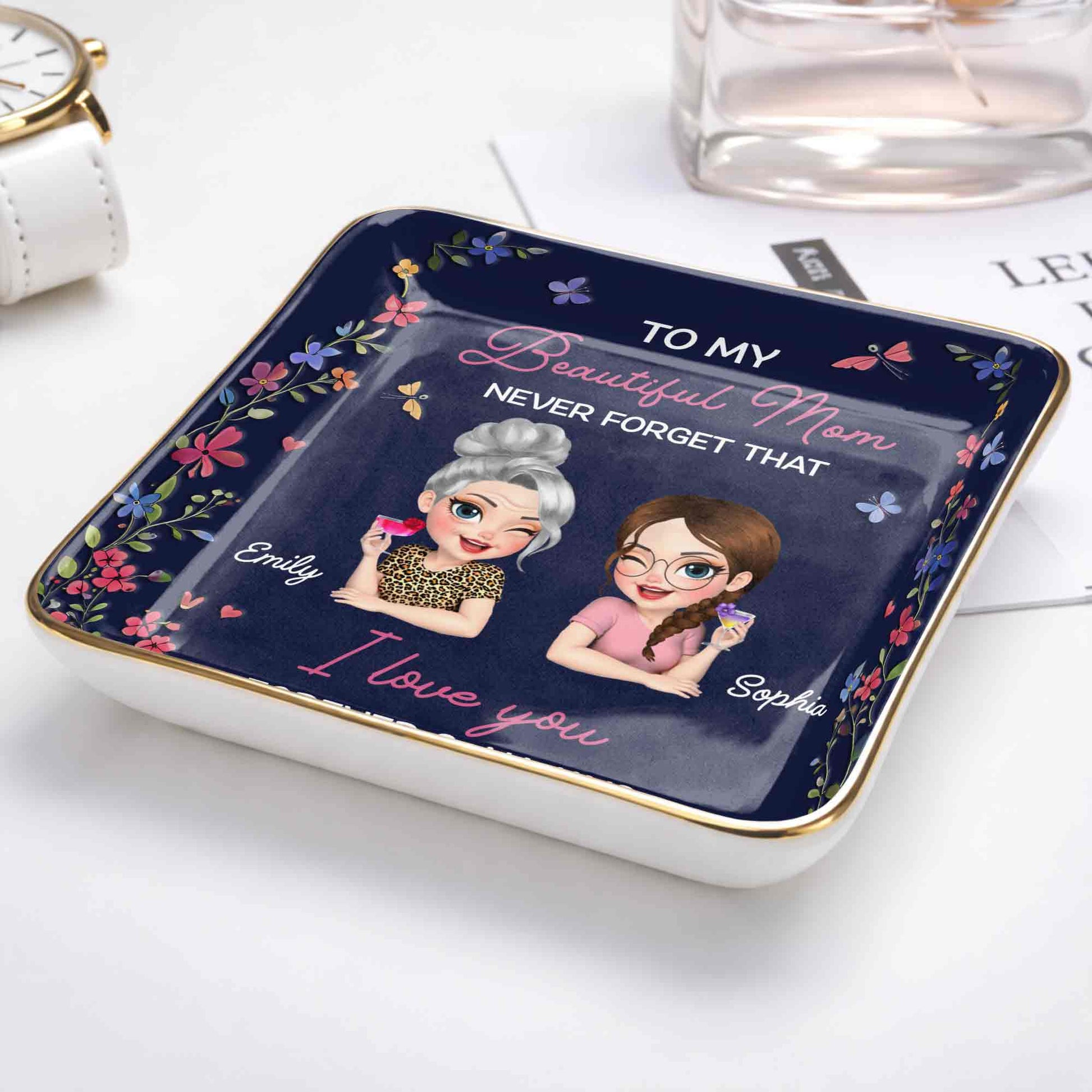 To My Beautiful Mom Never Forget That Flowers Mother And Daughter