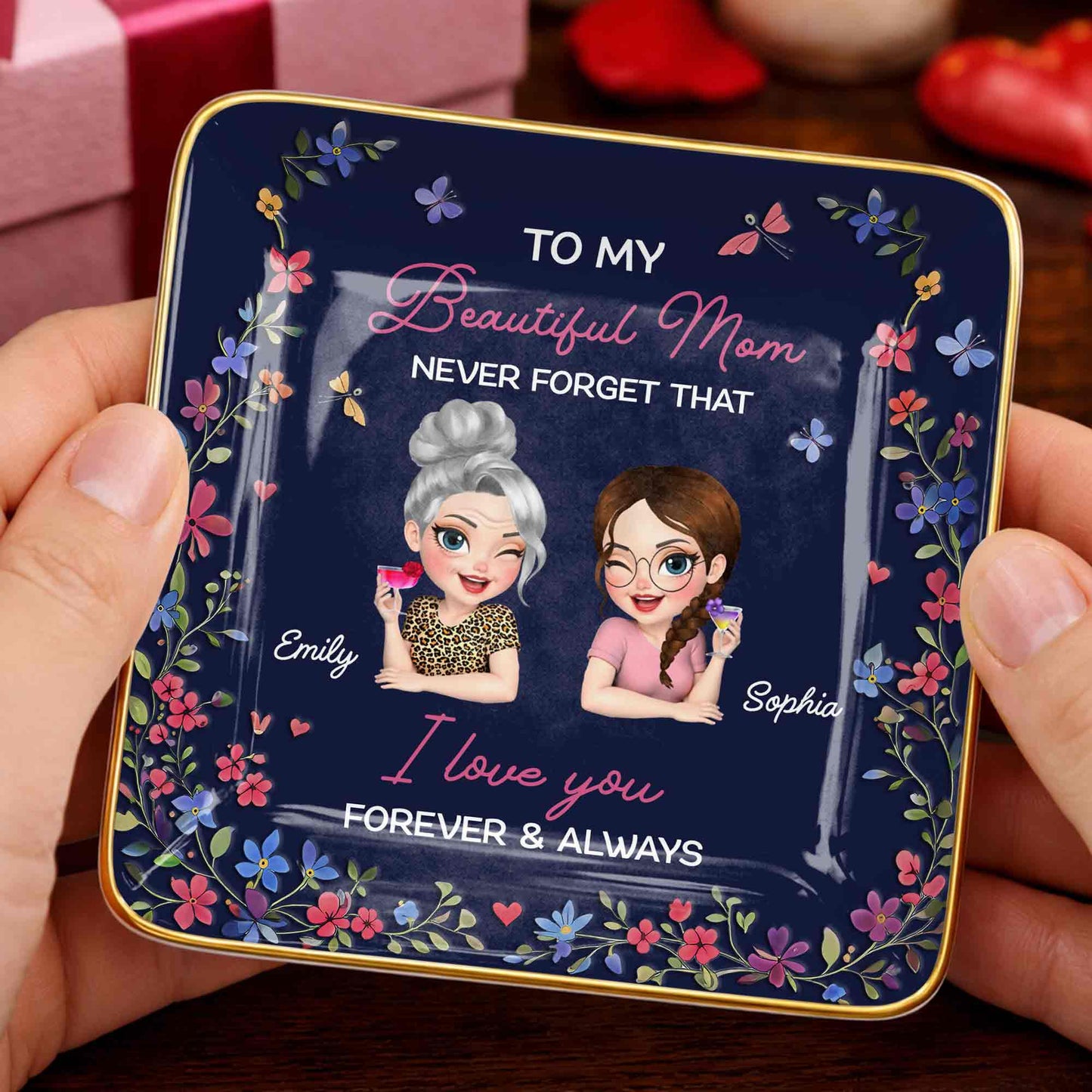 To My Beautiful Mom Never Forget That Flowers Mother And Daughter