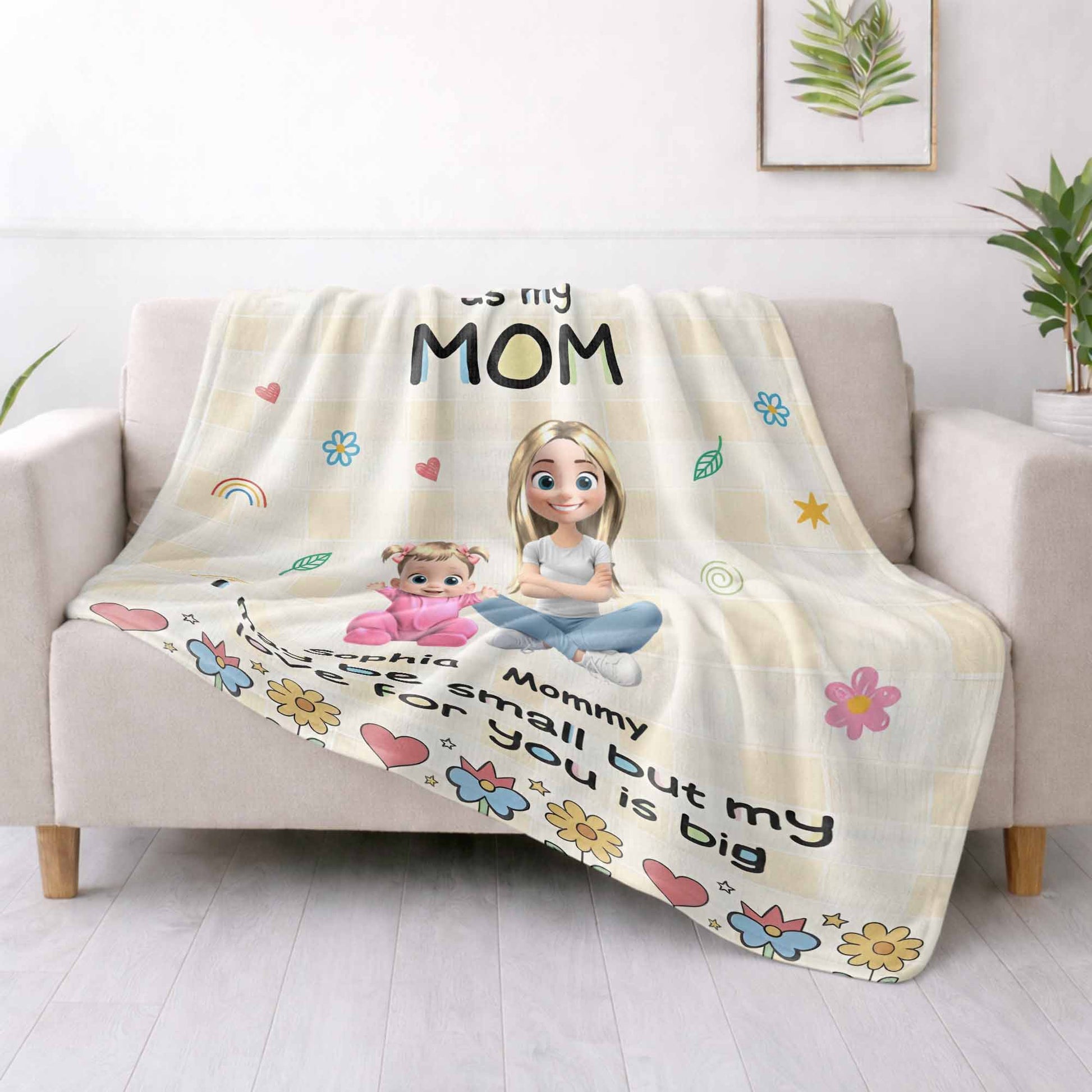 Happy First Mother's Day As My Mom Blanket