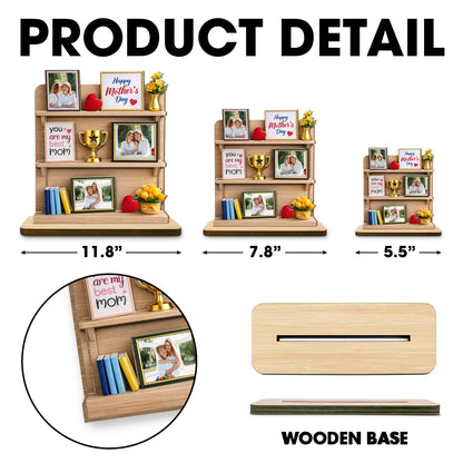 You Are My Best Mom, Happy Mother's Day, Heart, Trophy