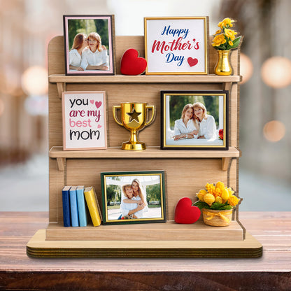 You Are My Best Mom, Happy Mother's Day, Heart, Trophy