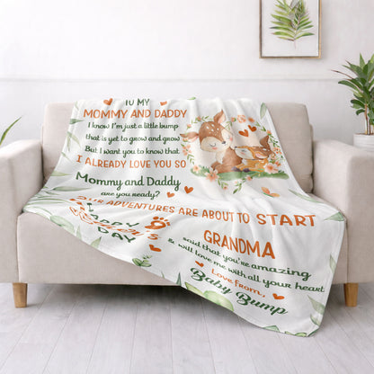 To My Mommy And Daddy Happy Mother's Day Deer And Fawn