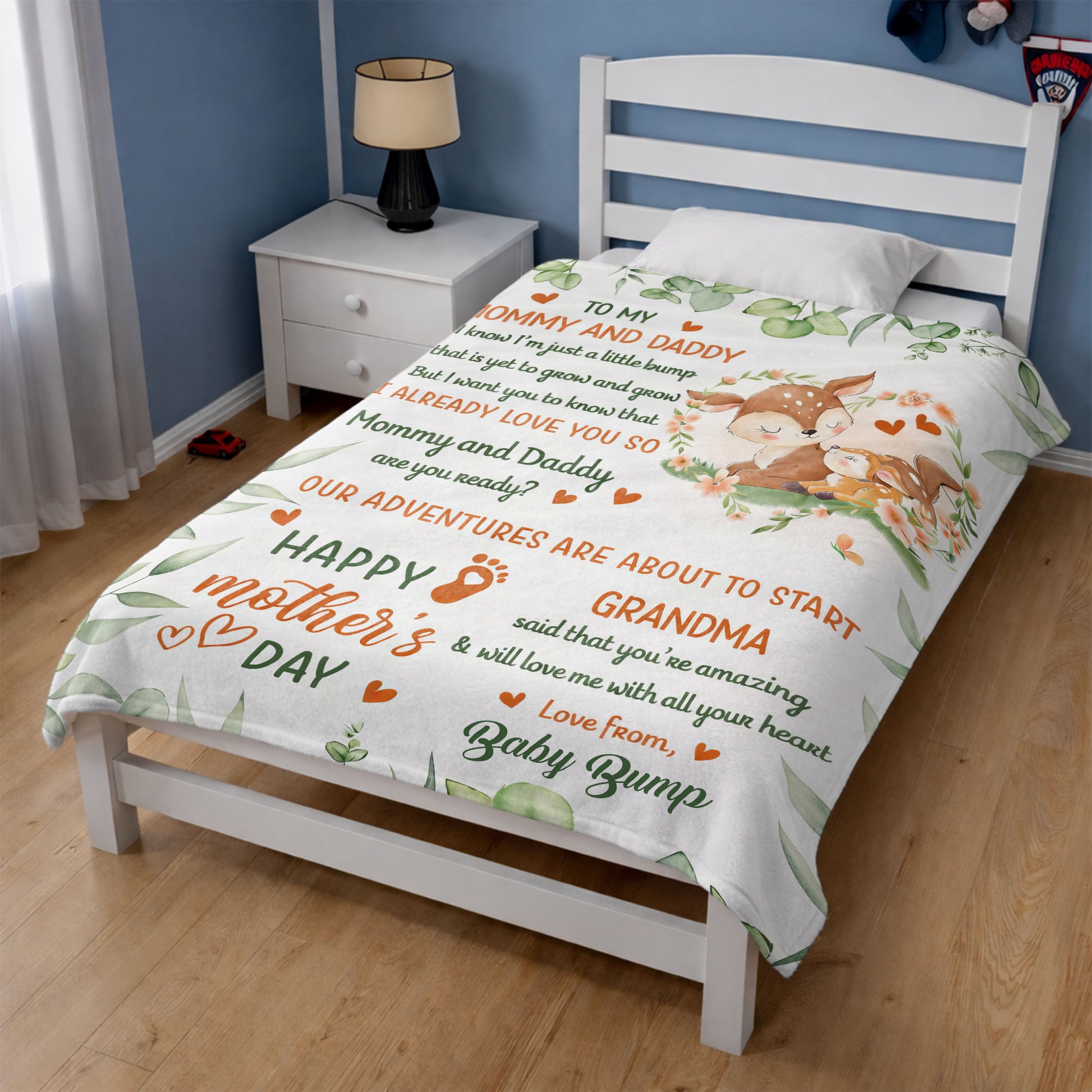 To My Mommy And Daddy Happy Mother's Day Deer And Fawn