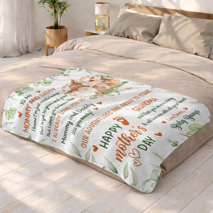 To My Mommy And Daddy Happy Mother's Day Deer And Fawn