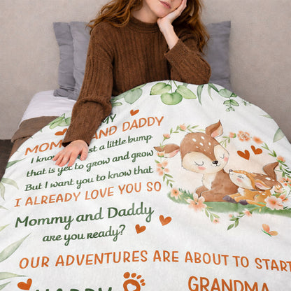 To My Mommy And Daddy Happy Mother's Day Deer And Fawn