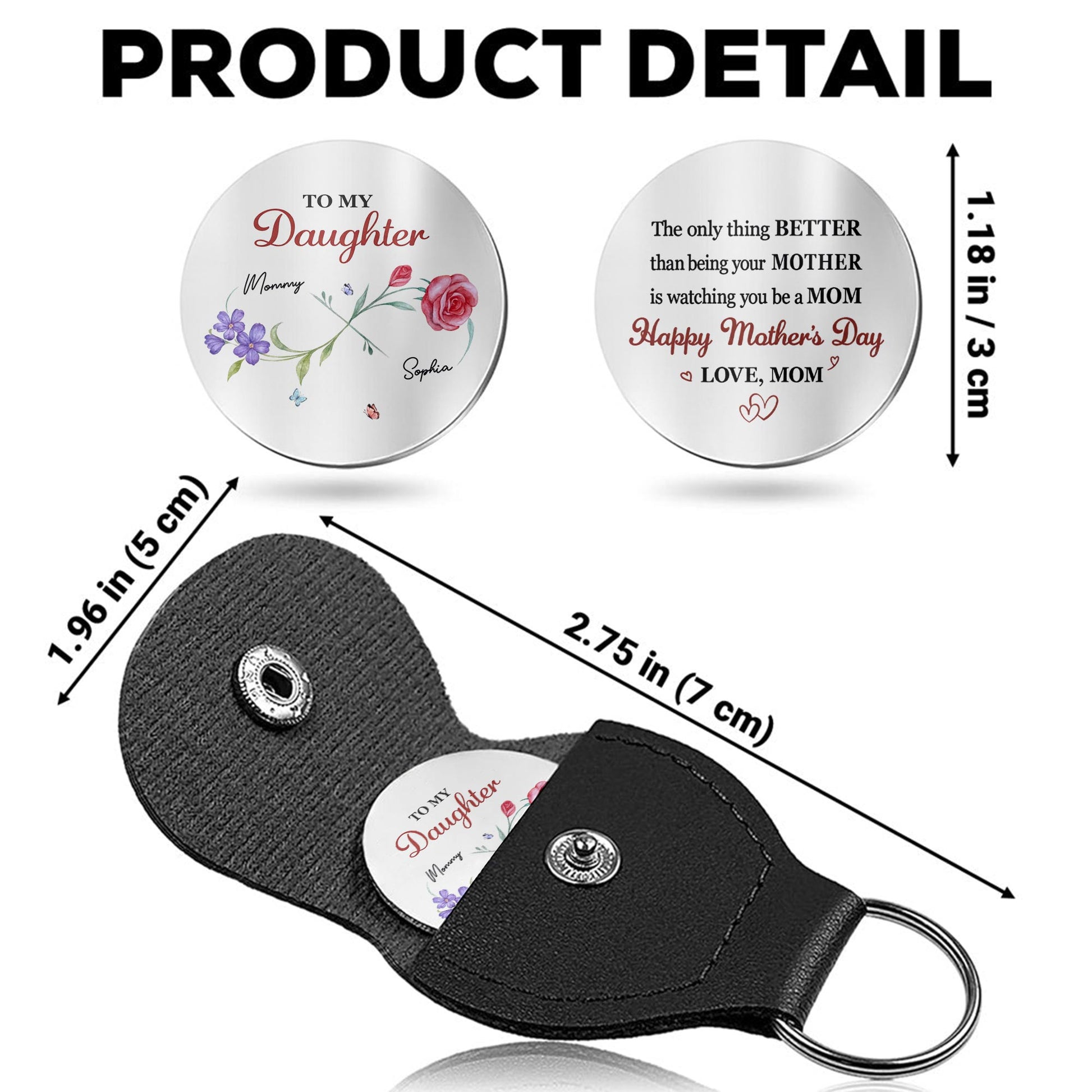 To My Daughter The Only Thing Better Mother Floral Design Hearts