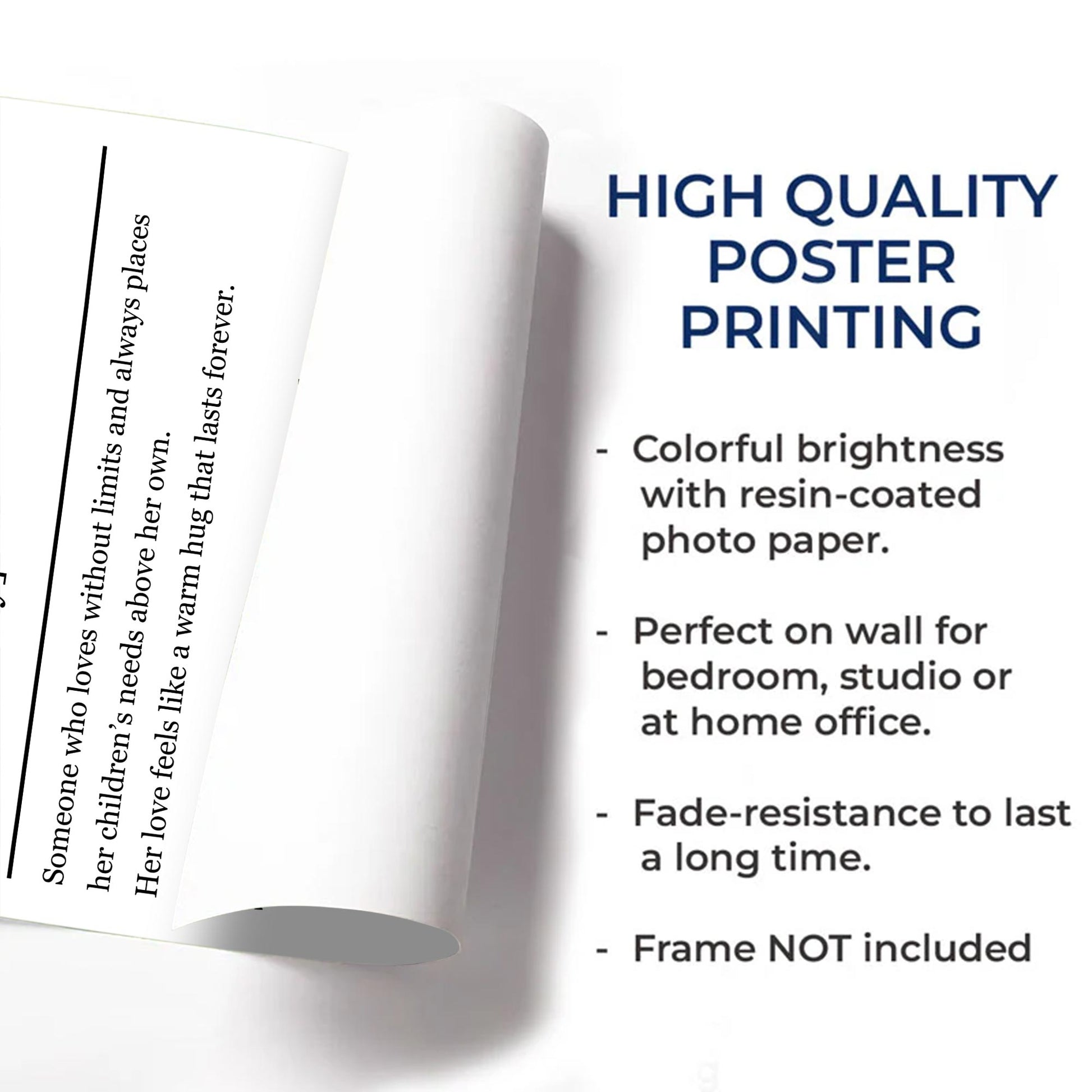 Mother Definition Personalized Three Photo Frame Custom Poster