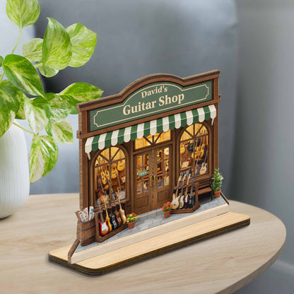 Guitar Shop With Miniature Musical Instruments