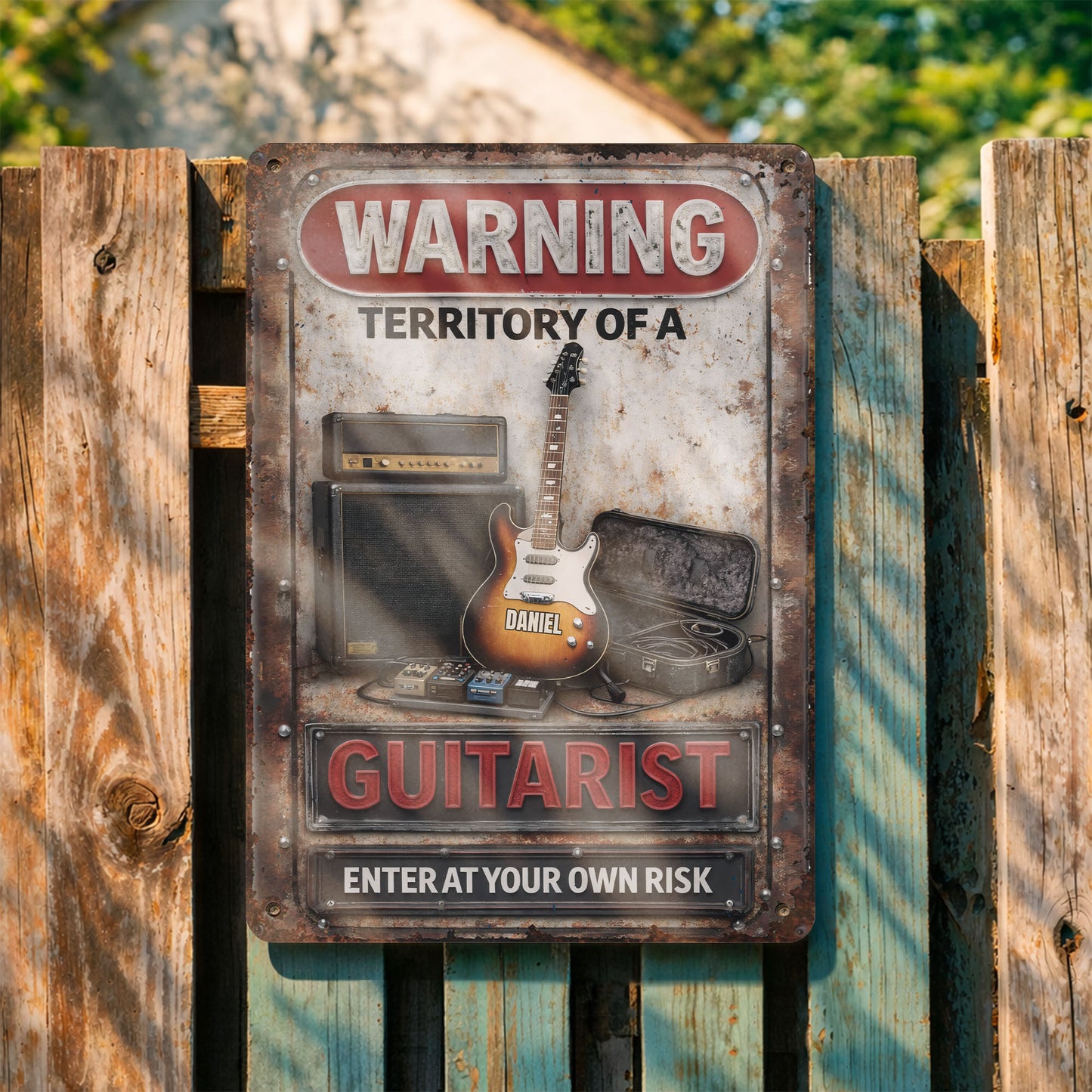 Warning Territory Of A Guitarist Enter At Your Own Risk Electric Guitar