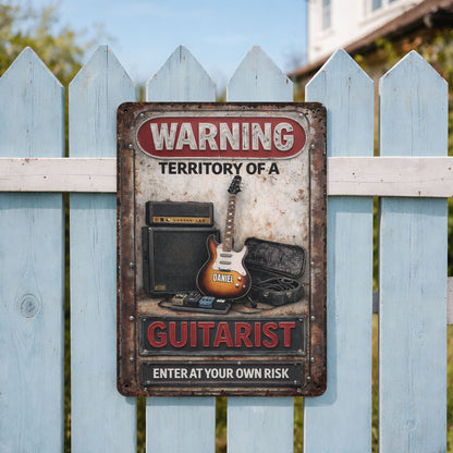 Warning Territory Of A Guitarist Enter At Your Own Risk Electric Guitar