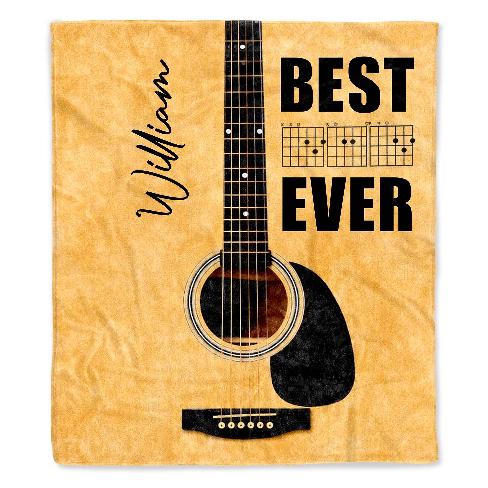 Best Ever Acoustic Guitar With Musical Chords Design