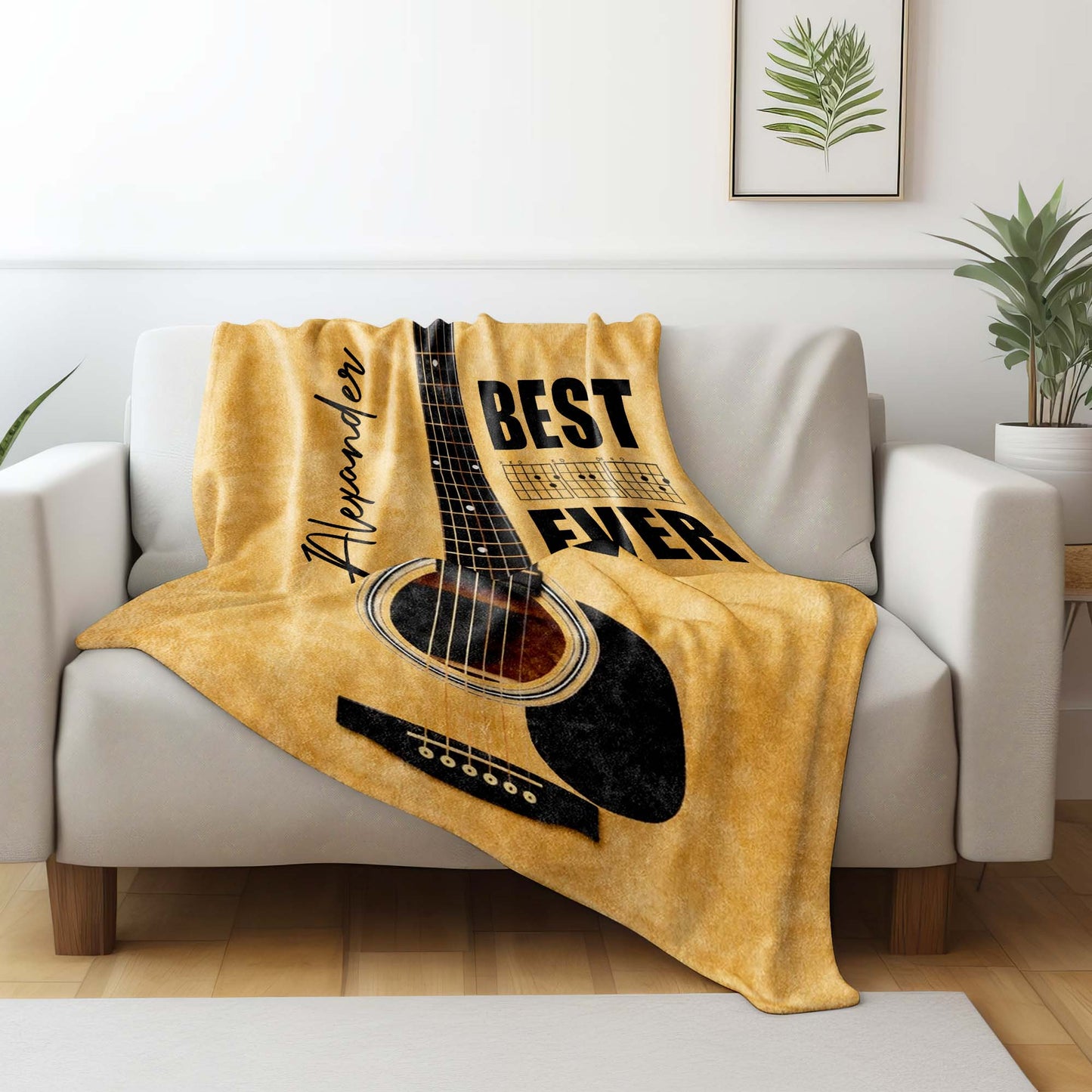 Best Ever Acoustic Guitar With Musical Chords Design
