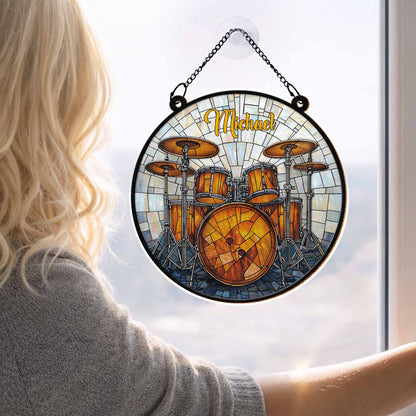 Music Is Life, Stained Glass Style Drum Set