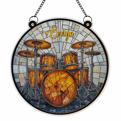 Music Is Life, Stained Glass Style Drum Set