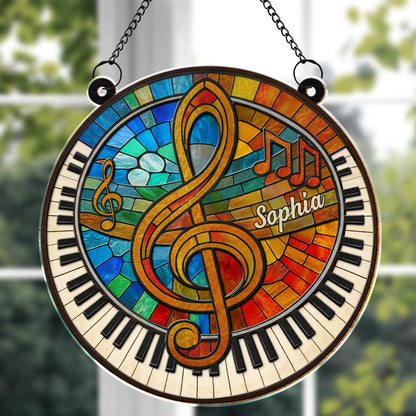 Harmonious Melodies Of Life With G-clef And Piano Keys