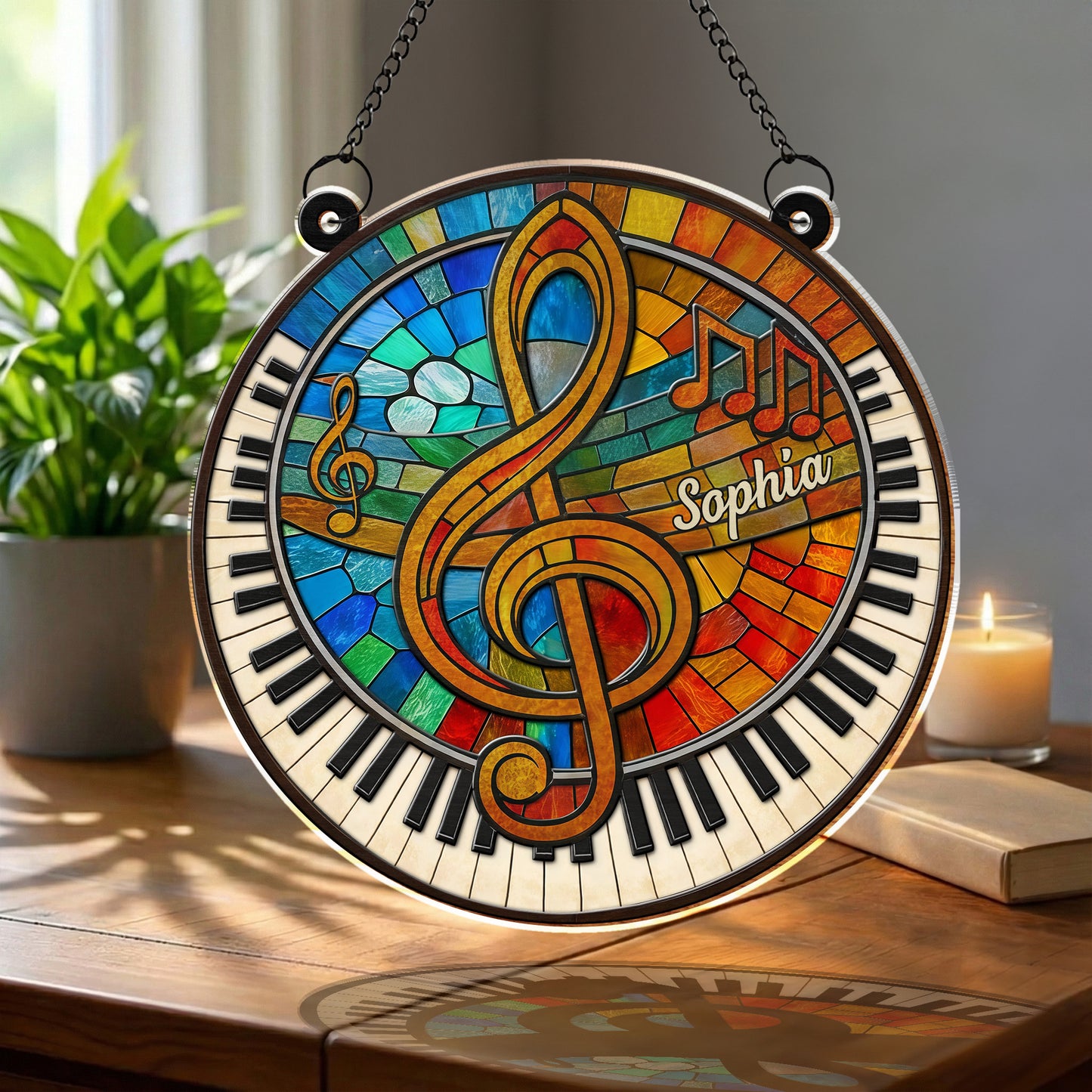 Harmonious Melodies Of Life With G-clef And Piano Keys