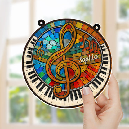 Harmonious Melodies Of Life With G-clef And Piano Keys